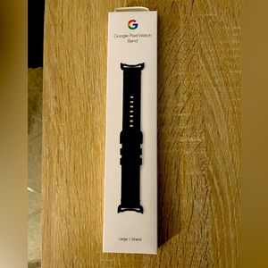 Google Pixel Watch Band-color: black-size Large: Fits wrists 165-210 mm around.